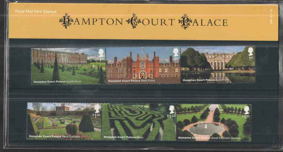 (image for) 2018 Hampton Court Palace Royal Mail Presentation Pack 558